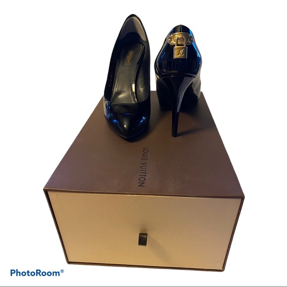 Louis Vuitton Blck Patent Leather Oh Really! Pumps - Picture 5 of 6
